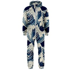 Japanese Wave Pattern Hooded Jumpsuit (men) by Wav3s