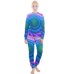 Peacock Feather Fractal Women s Lounge Set