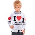 I love Indian cuisine Kids  Hooded Pullover View1