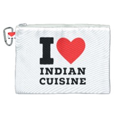 I Love Indian Cuisine Canvas Cosmetic Bag (xl) by ilovewhateva