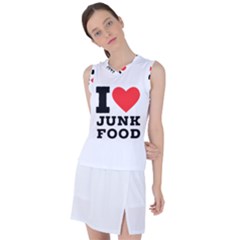 I Love Junk Food Women s Sleeveless Sports Top by ilovewhateva