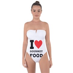 I Love Gourmet Food Tie Back One Piece Swimsuit by ilovewhateva