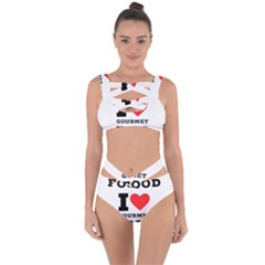 I Love Gourmet Food Bandaged Up Bikini Set  by ilovewhateva