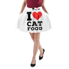 I Love Cat Food A-line Pocket Skirt by ilovewhateva