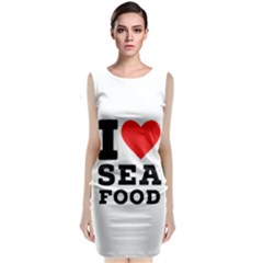 I Love Sea Food Sleeveless Velvet Midi Dress by ilovewhateva