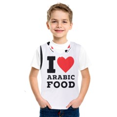 I Love Arabic Food Kids  Basketball Tank Top by ilovewhateva