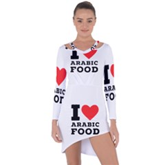 I Love Arabic Food Asymmetric Cut-out Shift Dress by ilovewhateva