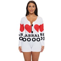 I Love Arabic Food Long Sleeve Boyleg Swimsuit by ilovewhateva