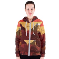 Japan Art Illustration Women s Zipper Hoodie by Grandong