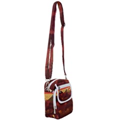 Japan Art Illustration Shoulder Strap Belt Bag