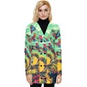 Monkey Tiger Bird Parrot Forest Jungle Style Button Up Hooded Coat  View1