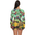 Monkey Tiger Bird Parrot Forest Jungle Style Long Sleeve Boyleg Swimsuit View4