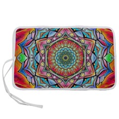 Mandalas Psychedelic Pen Storage Case (l) by Cowasu