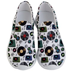 Records Vinyl Seamless Background Men s Lightweight Slip Ons by Bangk1t