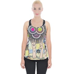 Vintage Trippy Aesthetic Psychedelic 70s Aesthetic Piece Up Tank Top by Bangk1t