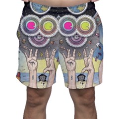 Vintage Trippy Aesthetic Psychedelic 70s Aesthetic Men s Shorts by Bangk1t