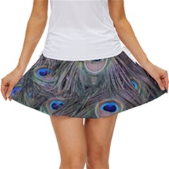 Peacock Feathers Peacock Bird Feathers Women s Skort by Ndabl3x