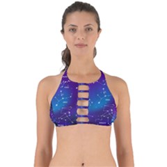 Realistic Night Sky With Constellations Perfectly Cut Out Bikini Top by Cowasu