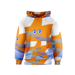 Beach Sea Shell Swimming Kids  Pullover Hoodie