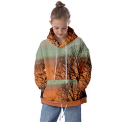 Twilight Sunset Sky Evening Clouds Kids  Oversized Hoodie