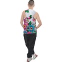 Flowers Pattern Vector Art Men s Sleeveless Hoodie View2