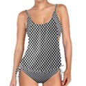 Black And White Checkerboard Background Board Checker Tankini Set View1