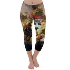 Abundance Of Fruit Severin Roesen Capri Winter Leggings 