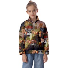 Abundance Of Fruit Severin Roesen Kids  Half Zip Hoodie