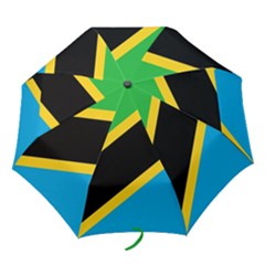 Flag Of Tanzania Folding Umbrellas by Amaryn4rt