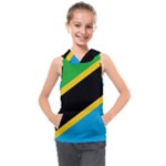 Flag Of Tanzania Kids  Sleeveless Hoodie