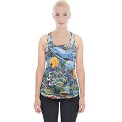 Colorful Aquatic Life Wall Mural Piece Up Tank Top by Simbadda