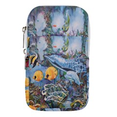 Colorful Aquatic Life Wall Mural Waist Pouch (small) by Simbadda