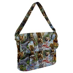 Beautiful Jungle Animals Buckle Messenger Bag by Ravend