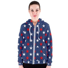 Patriotic Colors America Usa Red Women s Zipper Hoodie by Celenk