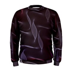 Curve Wave Line Texture Element Men s Sweatshirt by Vaneshop