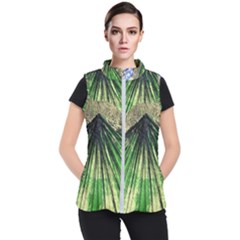 Acrylic Abstract Art Design  Women s Puffer Vest