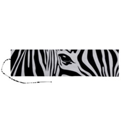 Animal Cute Pattern Art Zebra Roll Up Canvas Pencil Holder (l)