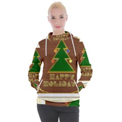 Art Deco Holiday Card Women s Hooded Pullover by Amaryn4rt