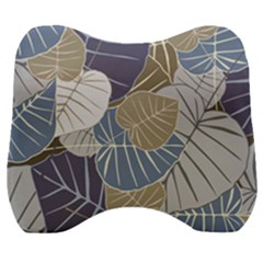 Ackground Leaves Desktop Velour Head Support Cushion by Amaryn4rt