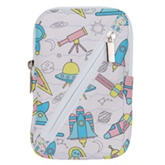 Cute-seamless-pattern-with-space Belt Pouch Bag (small) by uniart180623