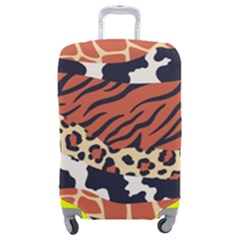 Mixed-animal-skin-print-safari-textures-mix-leopard-zebra-tiger-skins-patterns-luxury-animals-textur Luggage Cover (medium) by uniart180623