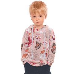 Beautiful-seamless-spring-pattern-with-roses-peony-orchid-succulents Kids  Overhead Hoodie by uniart180623