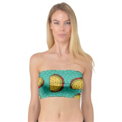 Taco-drawing-background-mexican-fast-food-pattern Bandeau Top