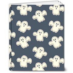 Hand-drawn-ghost-pattern 8  X 10  Hardcover Notebook