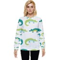 Cute-cartoon-alligator-kids-seamless-pattern-with-green-nahd-drawn-crocodiles Hidden Pocket Sweatshirt View1