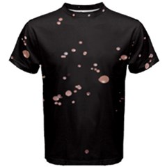 Abstract Rose Gold Glitter Background Men s Cotton Tee