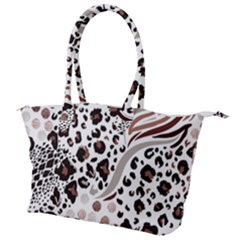 Mix-animal-skin-prints-seamless-pattern-vector Canvas Shoulder Bag