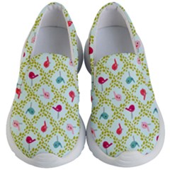 Birds-pattern-background Kids Lightweight Slip Ons by uniart180623