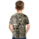 Four-hand-drawn-city-patterns Kids  Sport Mesh Tee View2