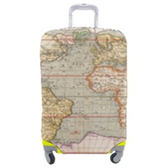 Old World Map Of Continents The Earth Vintage Retro Luggage Cover (medium) by uniart180623